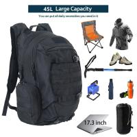 Mochila impermeable THURAM 45L para pesca, caza, actividades al aire libre, táctica, deportiva, camping, senderismo y trekking. - details 1
