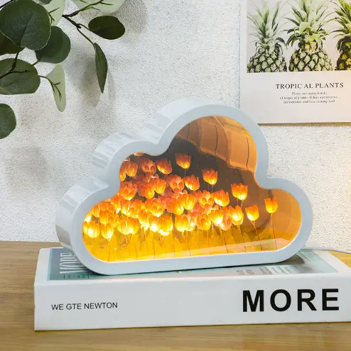 Luz Nocturna de Tulipán Nube Regalo Creativo de Iluminación y Decoración - 1