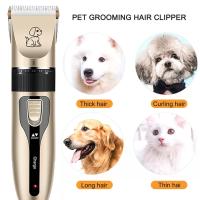 Cortadora de pelo eléctrica profesional para mascotas, máquina de aseo recargable para cortar el pelo de animales, afeitadora para perros y gatos - details 1