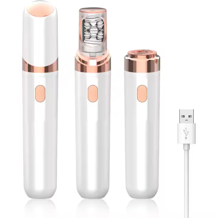 Depiladoras Depilación para mujeres - Depiladora y depilación Smooth Glide 2 en 1 - Depiladora de tamaño mini para cara, axilas, espalda, portátil, piel suave, depilación sin vello - 1