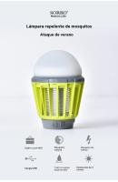 Lampara mata mosquitos impermeable al aire libre Portátil multifunción carpa faroles de camping recargable LED - details 0