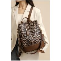 2025 nueva tendencia de moda mochila con estampado de leopardo simple mochila antirrobo de gran capacidad de viaje versátil informal para mujer - details 20