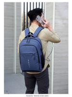 Mochila Impermeable Para Hombres Ultra Ligera Con Capacidad Para Portátil De 15.6 Pulgadas Estilo Clásico Bolsa De Espalda Para Libros Y Uso Diario - details 30
