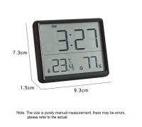 Reloj despertador ultrafino LCD pantalla grande higrómetro de temperatura Digital reloj despertador Simple diseño magnético relojes de decoración de escritorio - details 8