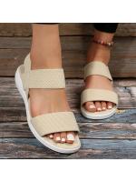 Sandalias de Punta de Tela Elástica para Mujer Zapatos Ligeros para Caminar, Comodidad de Talla Grande para el Verano - details 14
