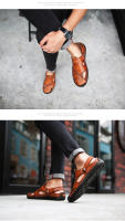 Sandalias de verano para hombre, sandalias de cuero para hombre, sandalias romanas clásicas, zapatillas suaves para exteriores, sandalias de goma para playa para hombre, sandalias de Trekking - details 12