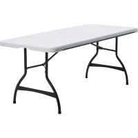Mesa rectangular ultrarresistente de granito blanco, Mesa exterior e interior para jardín, terraza, eventos y catering - details 0