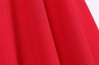 Strapless women summer solid slim a-line midi party dress - details 7