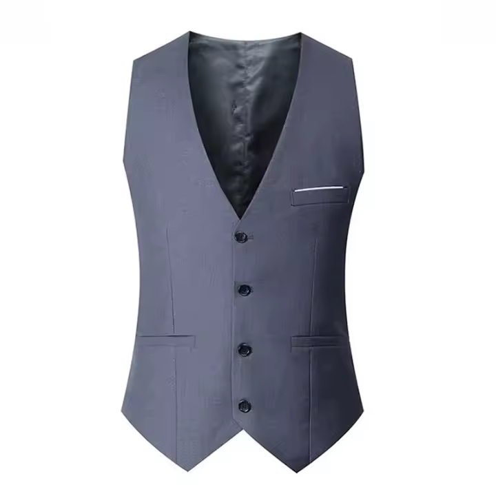 Chaleco de traje de hermano para hombre, ropa de negocios de estilo occidental, chaleco sin mangas de verano para escena de boda - 1