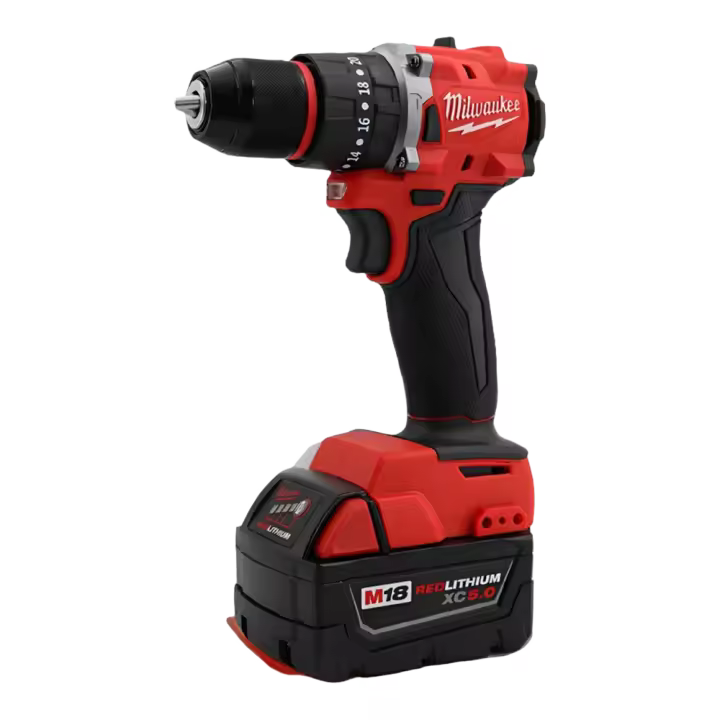 Taladro Eléctrico Inalámbrico Milwaukee 18V Brushless 150N.m Herramientas De Poder Con Batería M18 Para Decoración Y DIY - 1