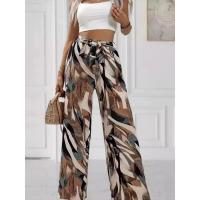 Pantalones de cintura media para mujer con cómodos cordones sueltos para - details 1