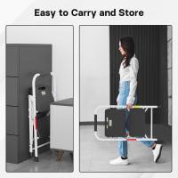 Escaleras Plegables de 3 Escalones, Capacidad de 272KG con Pedales Antideslizantes Anchos, Taburete Escaleras de Mano de Acero, Manubrio de Esponja, Uso en Interiores y Exteriores, Negro - details 20