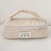 Bolsa de almacenamiento de cosméticos creativa para regalo, bolsa de maquillaje portátil INS con cremallera y asa, estuche de cosméticos para mujer - details 6
