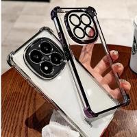 RedmiNote14 pro funda transparente a prueba de golpes funda de silicona chapada para Redmi Note13 14C 13C Fundas de teléfono POCO X7 F7 Fundas - details 0