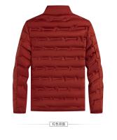 Chaqueta de plumón de grafeno para hombre, abrigo plisado a prueba de viento, cuello levantado, clásico, cálido, invierno - details 10
