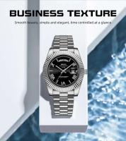Reloj NIBOSI de lujo Premium para Hombre, Reloj de pulsera con fecha semanal, Reloj luminoso resistente al agua, relojes de cuarzo informales de acero inoxidable para Hombre, Reloj para Hombre - details 2