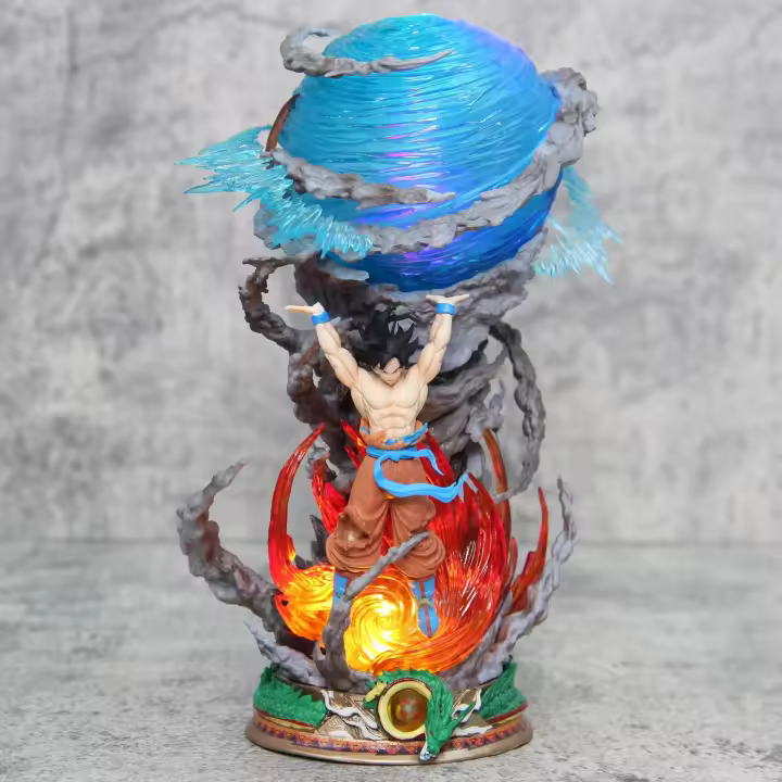 Figuras de acción de Pvc coleccionables, juguetes coleccionables de 25cm, Spirit Bomb, Sou Goku, estatua de Super Saiya, regalo - 1