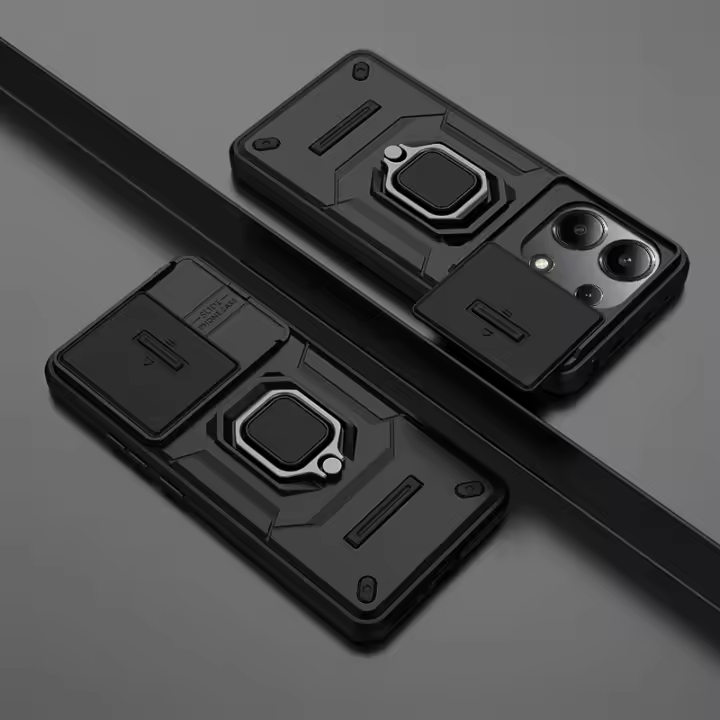 Funda de teléfono para Xiaomi Redmi Note 13 4G, carcasa dura, soporte trasero, protección de lente a prueba de golpes - 1