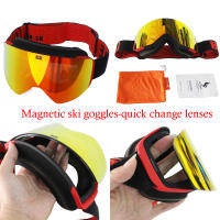Gafas magnéticas polarizadas de doble capa para hombre y mujer, lentes de esquí antiniebla, UV400, para Snowboard, novedad de 2024 - details 11