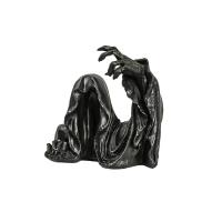 Resin Grim Reaper Sculpture Art Decorative Desk Figure Ornaments Mysterious Man Sitting For Home Desktop Decoration - details 2
