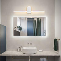 NEO Gleam-luz frontal para espejo de baño, luces Led modernas para espejo de pared, candelabro blanco y negro, L70, 90, 110cm - details 2