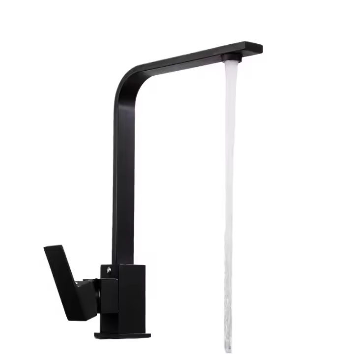Grifo de Barra Moderno de Alta Arco Rotativo de 360 Grados Grifo de Lavabo de Acero Inoxidable - 1