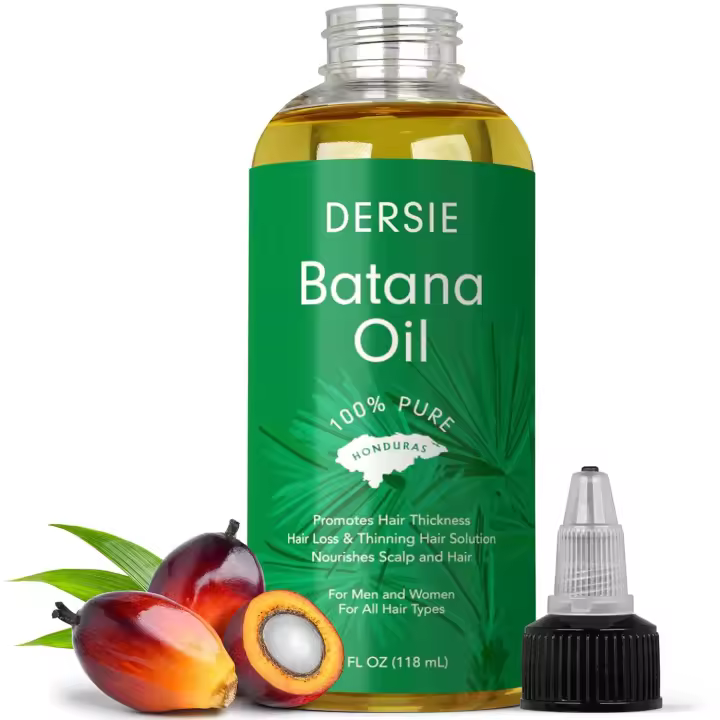 Dersie for Growth: Aceite crudo orgánico Dr Sebi de Honduras 100% puro natural para cabello más grueso y fuerte - 4 FL OZ - 1