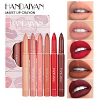 Handaiyan Juego de 6 delineadores de labios de lápiz labial de doble uso giratorio y afeitado - details 14