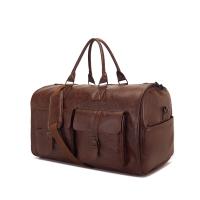 Mujer 2025 nueva comodidad de viaje bolsa de ropa de mano bolso de lona de cuero PU bolso grande de moda para Mujer - details 2