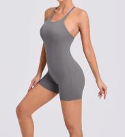 Mono de yoga Peach para levantamiento de glúteos y espalda hermosa para correr al aire libre para mujer, ejercicio ajustado, mono de fitness de secado rápido - details 37