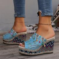 Zapatos de zapatilla con tacón de cuña para mujer de verano a la moda - details 1