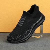 Zapatos informales transpirables para hombre, zapatos ligeros para caminar al aire libre, zapatillas antideslizantes para hombre, zapatos planos vulcanizados sin cordones 2023 - details 3