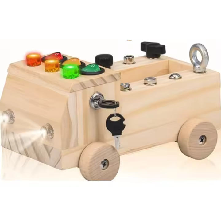 Tablero de Actividades Montessori, Juguete Infantil para Niños de 3 a 6 Años, Juego Educativo ocupado para estimular el - 1