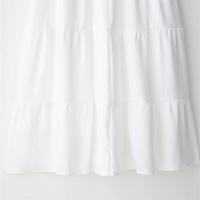 2025 Falda larga informal con cintura alta y cintura elástica, combina con todo, novedad de verano, para mujer - details 8
