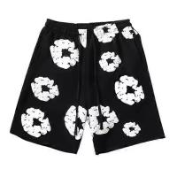 Pantalones cortos de verano para hombre con estampado de flores, cordón elástico en la cintura, bolsillos sueltos, plisados, para vacaciones, deporte en la playa, ropa de casa informal, pantalones cortos - details 0