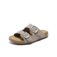 Zapatillas de playa con doble hebilla y correa para mujer, ropa exterior, nueva moda, versátil, una palabra, zapatillas frescas - details 2