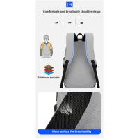 Mochila impermeable antirrobo para hombre, bolsa trasera ligera para libros, elegante, 15,6