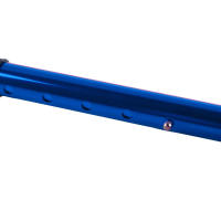 Bastón Telescópico De Aleación De Aluminio Para Senderismo Y Trekking Plegable Con Punta De Goma Para Ancianos Color Negro/Cobre - details 26