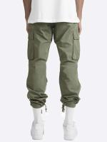 Cargo 2025 Verano Nuevos pantalones casuales de hombre con múltiples bolsillos y cordón transpirable ligero - details 3