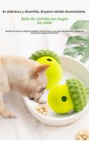 Nuevo Juguete Interactivo Educativo para Mascotas Dispositivo de Bola de Comida Resistente a Mordeduras para Gatos y Perros Cono de Pino, Silicona, Fugas de Comida para Mascotas - details 0