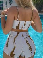 Bikinis con cordón frontal, cintura alta para mujer, bañadores de mujer, bañador para nadar, ropa de playa 2025 - details 25
