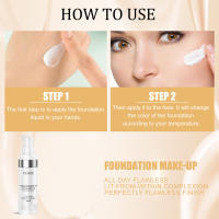 EELOHE base líquida ilumina incluso la piel crema hidratante duradera Control de aceite cuidado de la piel seca a grasa crema correctora facial - details 12