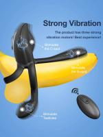 Vibrador para hombres, retraso de eyaculación, anillo eréctil masculino, estimulador Anal de clítoris y punto G, juguete sexual para adultos para parejas - details 1
