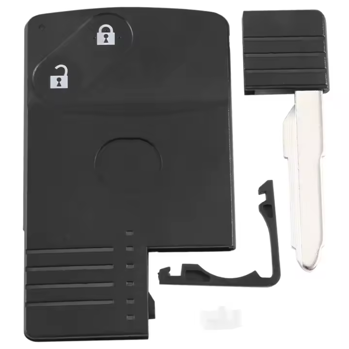 Carcasa de llave remota con tarjeta inteligente de 2 botones para Mazda 5 6 CX-7 CX-9 RX8 Miata - 1