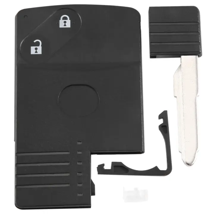 Carcasa de llave remota con tarjeta inteligente de 2 botones para Mazda 5 6 CX-7 CX-9 RX8 Miata - 1