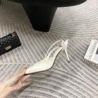 Bolsa de tacón fino puntiagudo sandalias de cabeza de las mujeres usan nuevo trasero francés versátil boca vacía poco profunda zapatos individuales zapatos de mujer - details 40