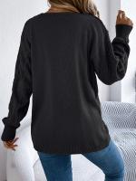 Suéter de Punto para Mujer Primavera Otoño Estilo Suelto, Manga Larga, Moda de Oficina, Crochet Ligero - details 18