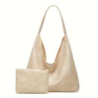 Bolso de mano para mujer, bolsa de hombro, retro, simple, grande, 100 - details 6