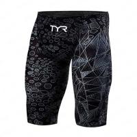 Jammers de natación de verano para hombre, traje de baño de entrenamiento atlético de resistencia, pantalones cortos ajustados, traje de baño UV para playa, bañadores, pantalones cortos para gimnasio y surf - details 2