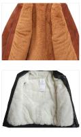 Abrigos para niños, moda Otoño Invierno, además de terciopelo/sin terciopelo, dos estilos, chaqueta de cuero PU de algodón cálida para niños de 1 a 11 años - details 10